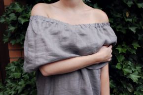 diy sewing tutorial off shoulder dress mochn 3